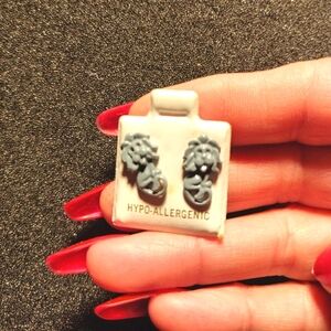 Gray Hypoallergenic Earrings